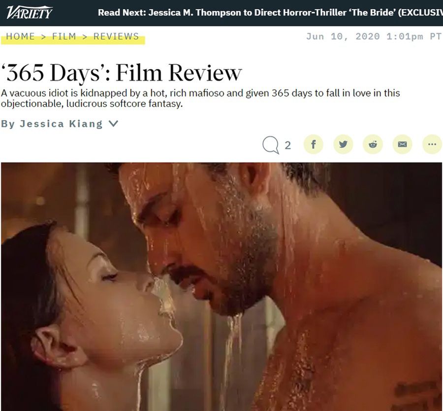 Magazyn "Variety" zrecenzował "365 dni"