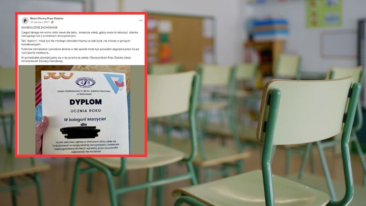 Skandaliczne dyplomy dawane uczniom na zakończenie roku