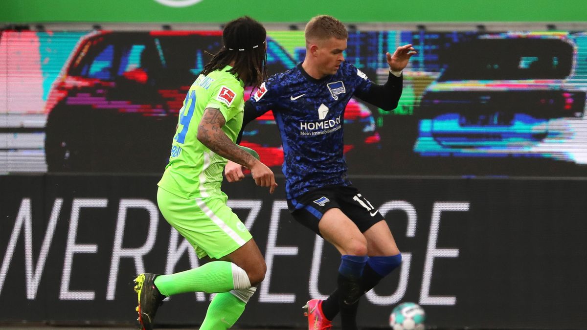 PAP/EPA / FOCKE STRANGMANN / Na zdjęciu: mecz VfL Wolfsburg - Hertha BSC