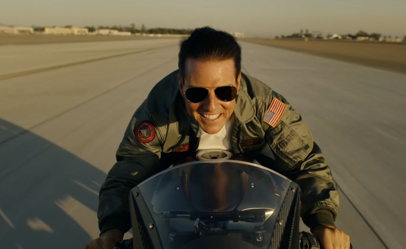 Tom Cruise w filmie "Top Gun: Maverick"