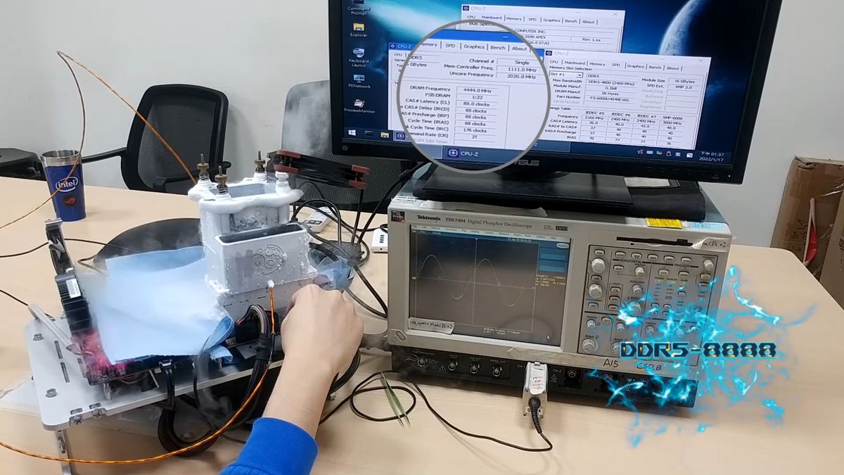 Rekord podkręcania pamięci DDR5