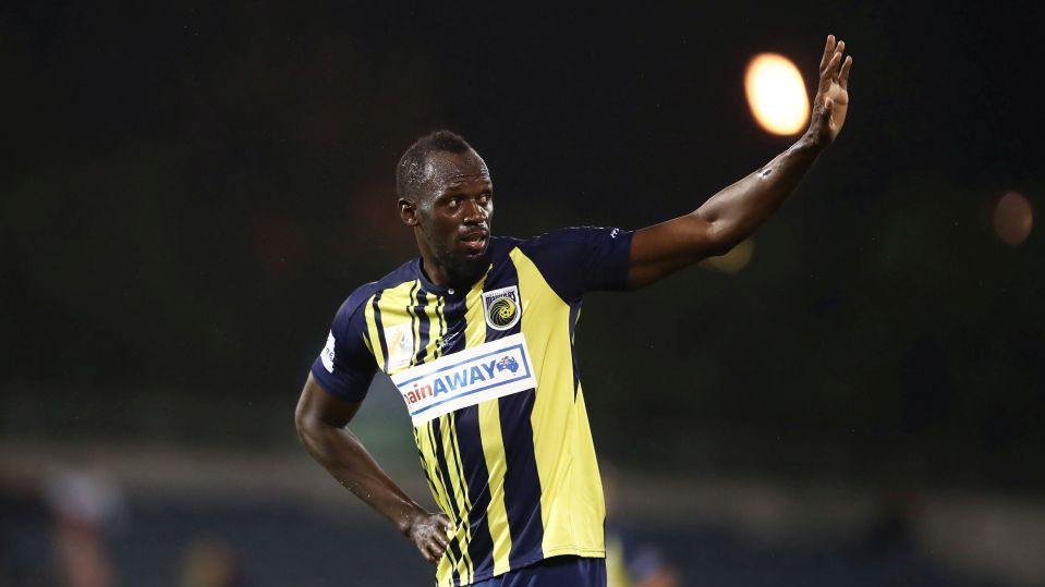 Usain Bolt w barwach Central Coast Mariners