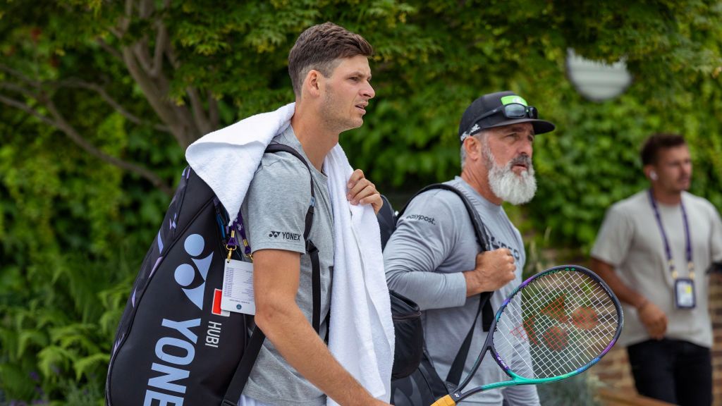 Getty Images / Tim Clayton/Corbis / Na zdjęciu: Hubert Hurkacz i Craig Boynton