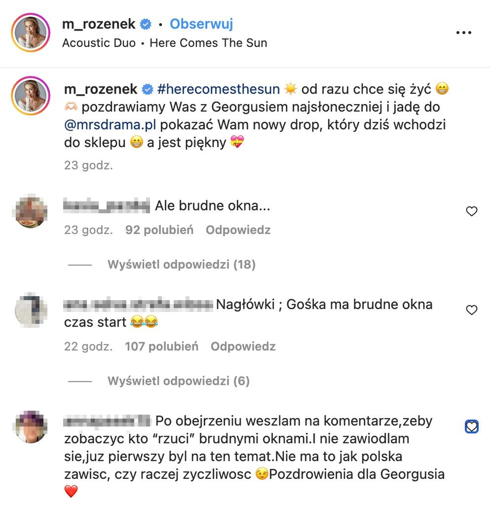Małgorzata Rozenek-Majdan w ogniu krytyki za brudne okna