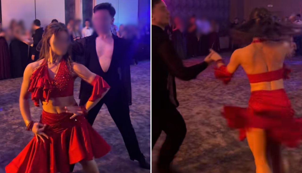 Aż rozległa się wielka wrzawa. Nagranie ze studniówki zapiera dech