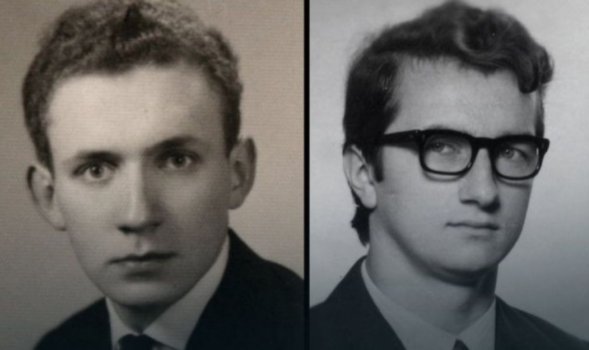 Po lewej Heinz Peter Arnold znany jako Janusz Halicki, po prawej agent polskiego wywiadu Jerzy Kaczmarek, czyli jego "wtórnik" 