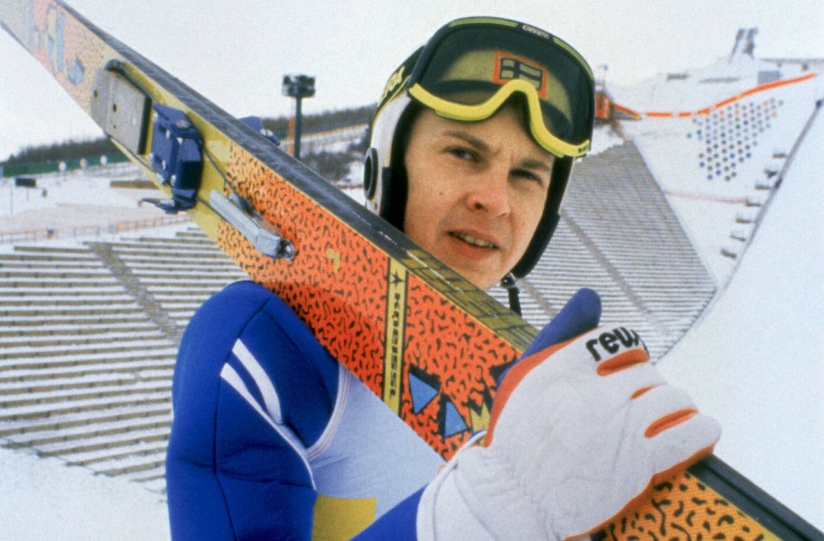 Matti Nykanen na igrzyskach olimpijskich w 1988 r. 