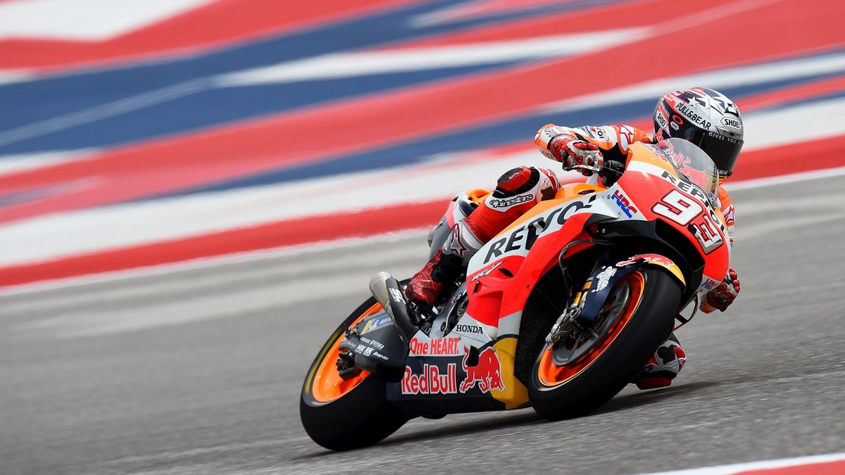 Marc Marquez na torze w Austin