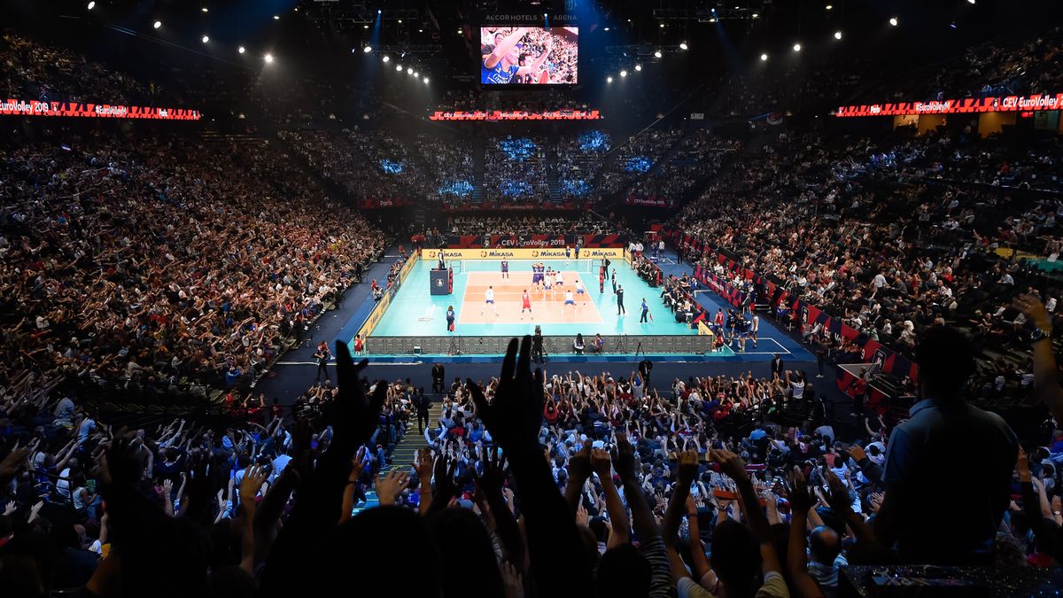 Materiały prasowe / CEV / Mecz Francja - Serbia podczas ME 2019