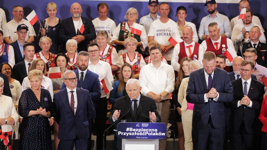 Jarosław Kaczyński na spotkaniu w Elblągu