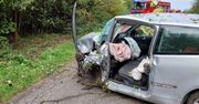 Obręb: Czołowe zderzenie volkswagena i cupry. W wypadku zginął 32-letni mężczyzna