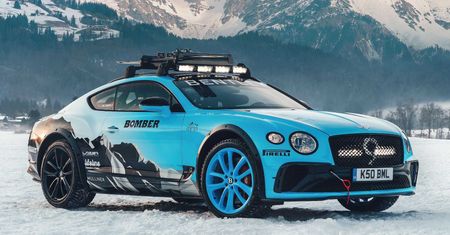Bentley Continental GT przystosowany do lodowych wyścigów to idealne auto na zimę