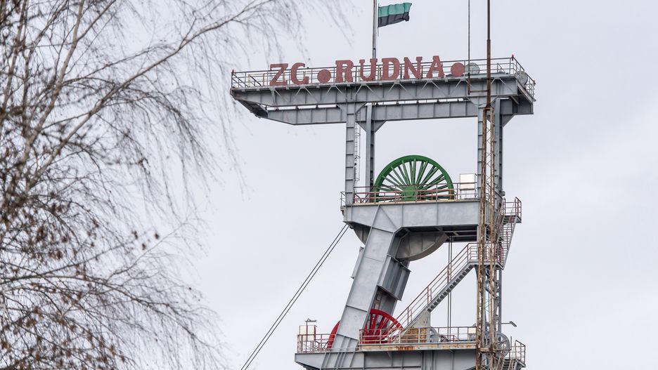 Pożar w kopalni miedzi Rudna na Dolnym Śląsku