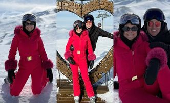 Katarzyna Cichopek i Maciej Kurzajewski w stylowych wdziankach meldują się na szczycie góry: "To jest w ogóle SZTOS" (ZDJĘCIA)