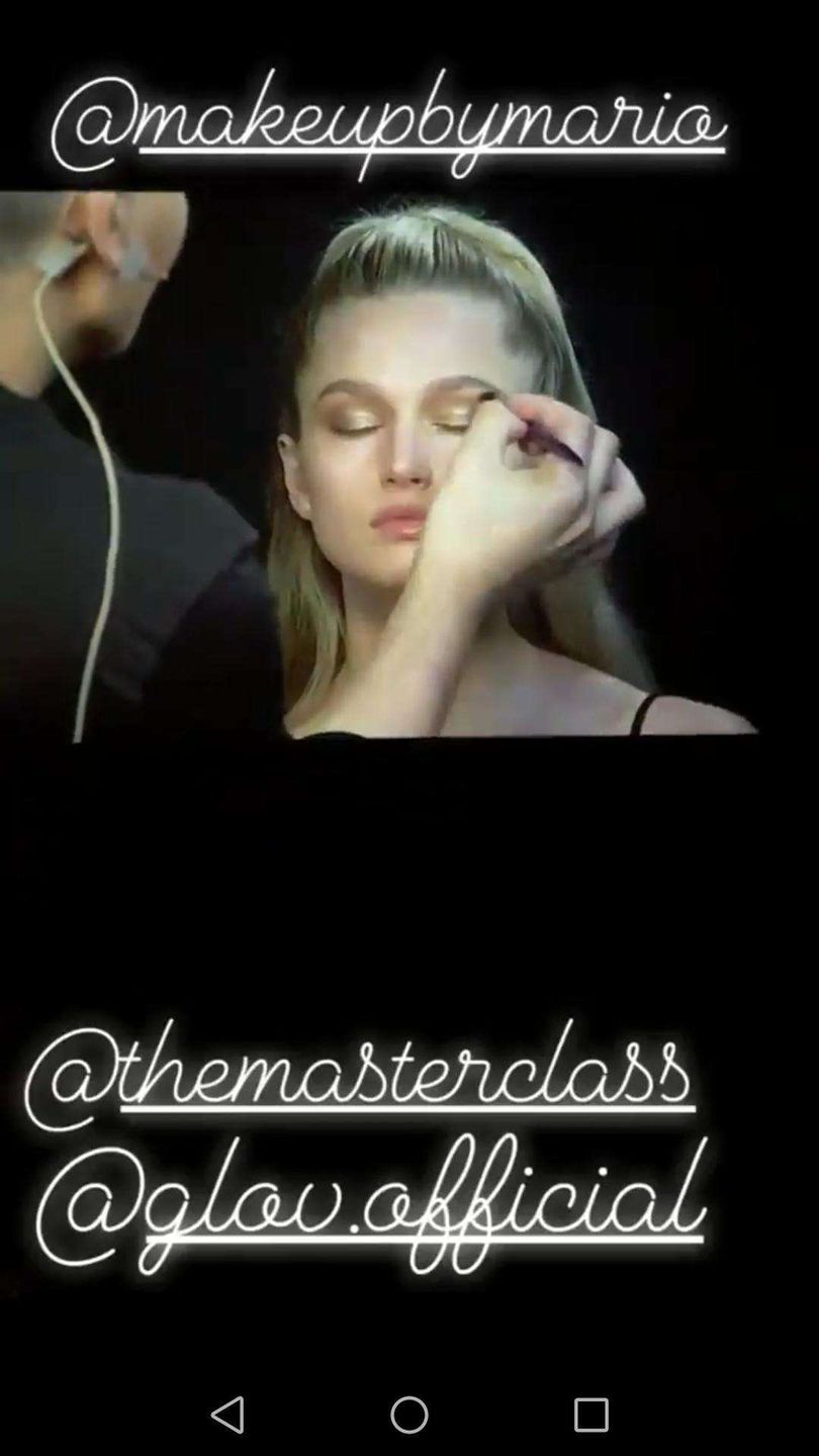 Ujęcie z warsztatów makijażu