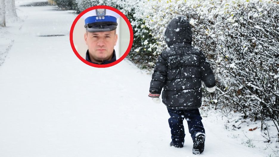 Zmarznięta 6-latka szła boso po śniegu