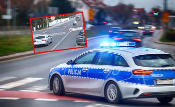 93-letnia rowerzystka potrącona. Dramatyczne nagranie z wypadku
