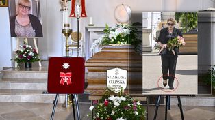 Wpadka Marzeny Trybały. Przyszła na pogrzeb Celińskiej w dwóch różnych butach