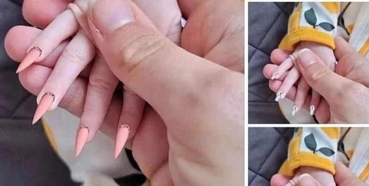 Zrobiła niemowlęciu manicure. Ludzie są oburzeni