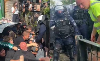 "Mafia", "Hańba". Protest na Osiedlu Maltańskim w Poznaniu