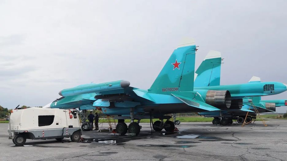 Kolejna partia wyprodukowanych samolotów Su-34 dla Rosji.