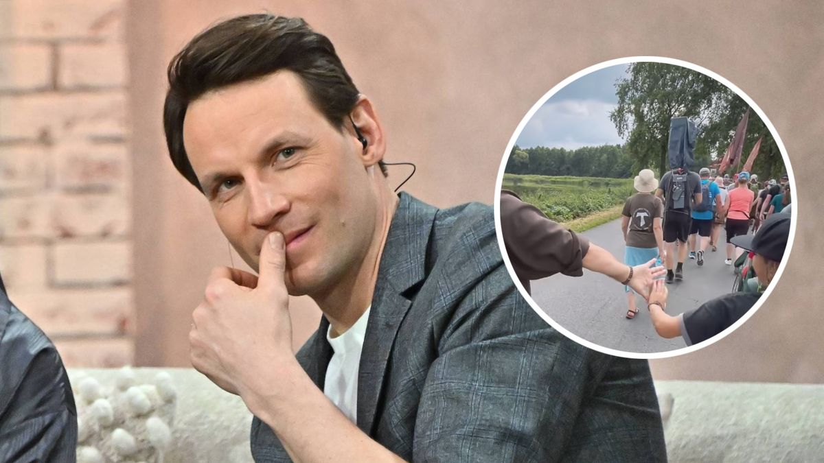 Tomasz Wolny pokazał nagranie z pielgrzymki