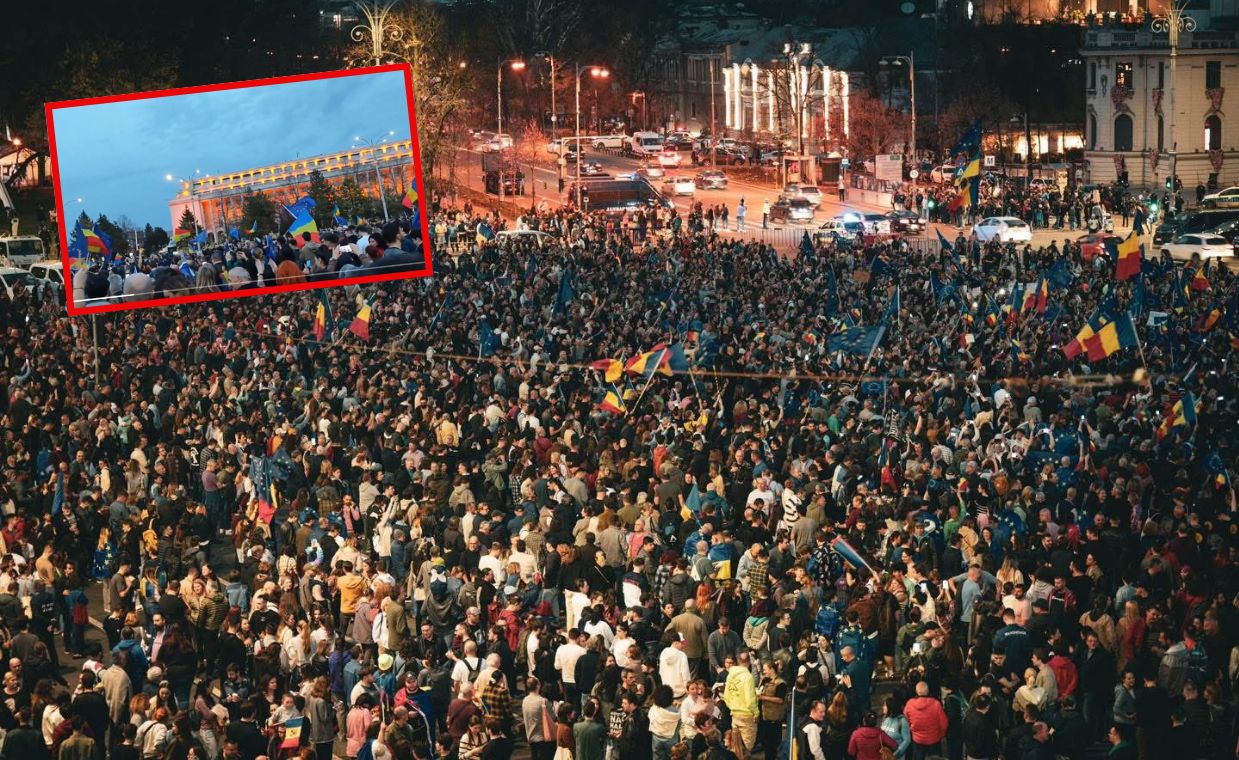 Not only in Belgradе. Thousands of people on the streets of Romania.