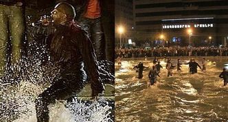 Kanye West skacze do jeziora podczas koncertu w Armenii!