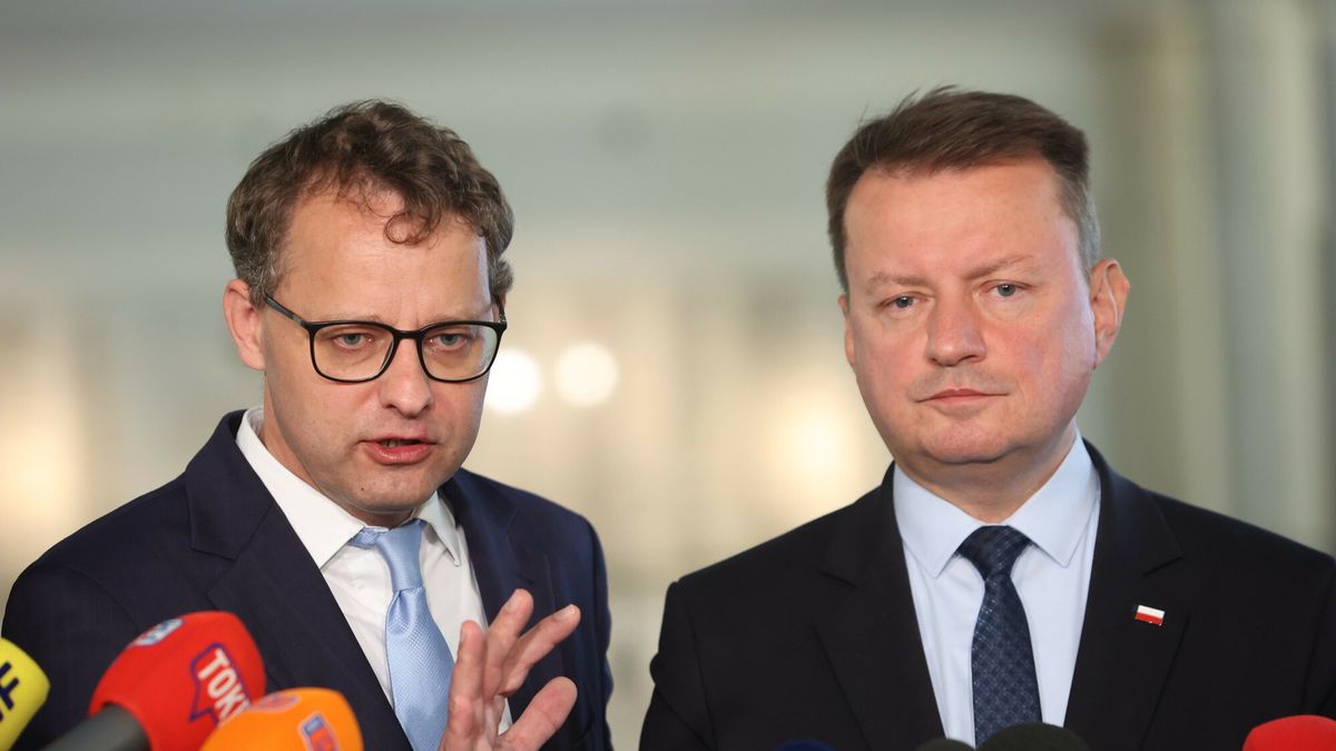 Konferencja Marcina Romanowskiego w Sejmie
17.07.2024 Warszawa Dzien w Sejmie, fot. Tomasz Jastrzebowski/REPORTER
N/z: Marcin Romanowski, Mariusz Blaszczak
Tomasz Jastrzebowski/REPORTER