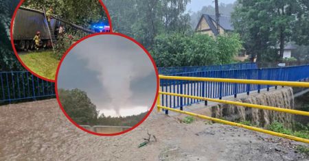 "Porywy wiatru do 110 km/h". Dramatyczne obrazki z Małopolski
