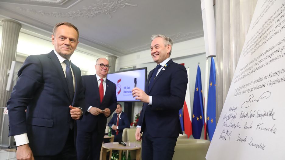 Donald Tusk, Włodzimierz Czarzasty, Robert Biedroń