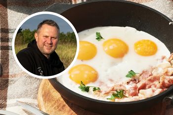 Sposób Strzelczyka na jajko sadzone. Wychodzi delikatniejsze, ale się nie rozpada
