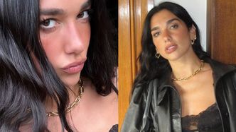 Odziana w koronkowy stanik, Dua Lipa spaceruje po mieście w towarzystwie przyjaciół. Stylowo?