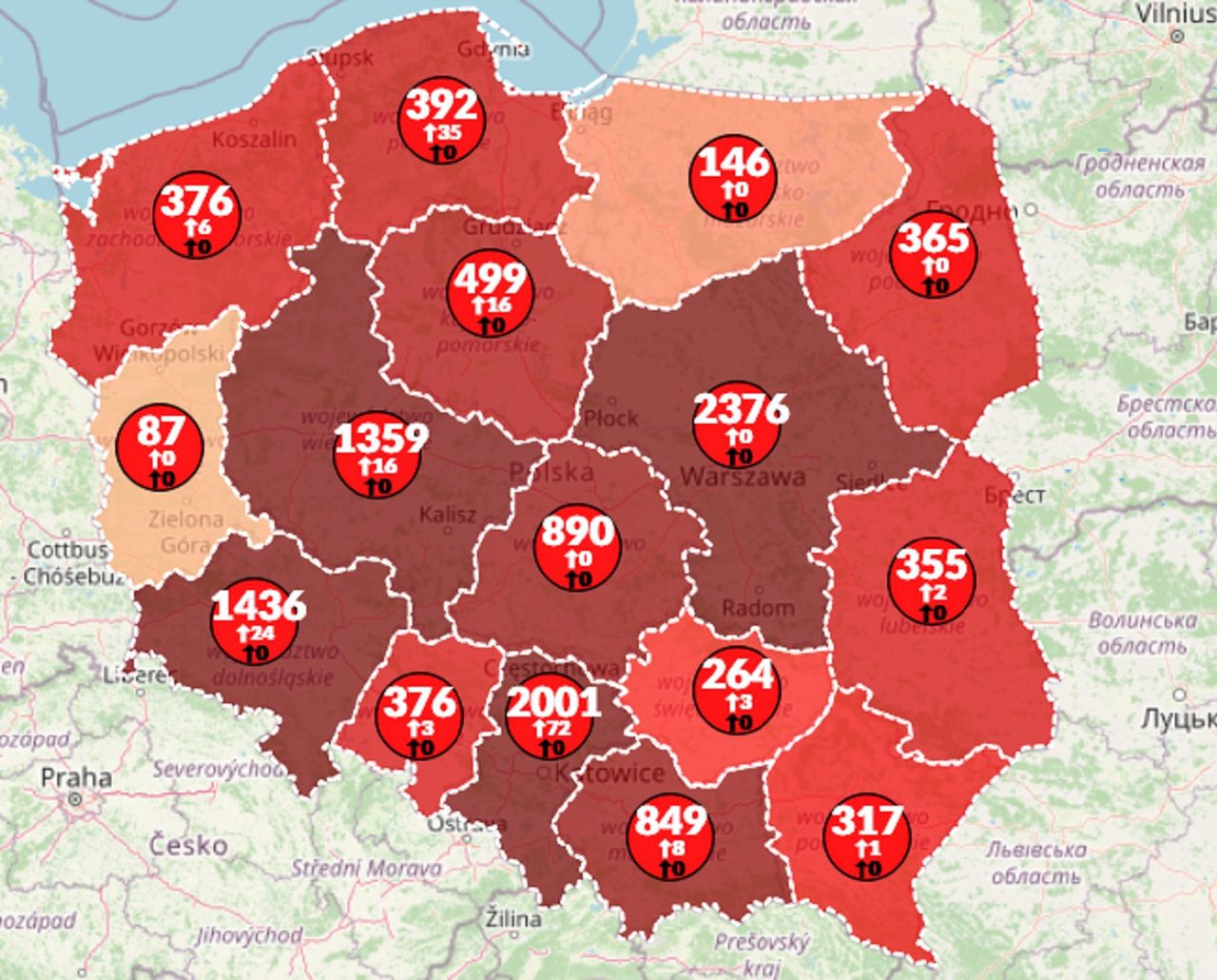 Koronawirus w Polsce. Ponad 12 tys. chorych. 3 mln zarażonych na świecie [Aktualna mapa]