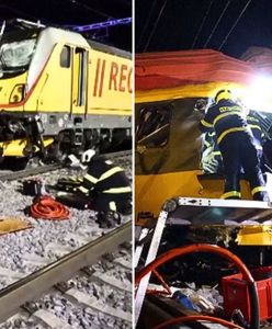 Czołowe zderzenie pociągów w Czechach. Nagranie z akcji ratunkowej