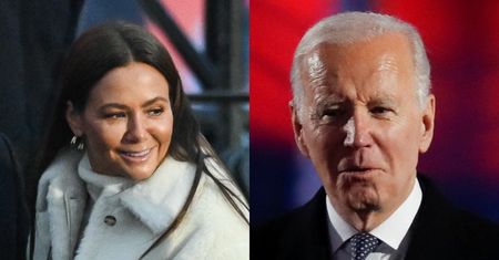 Kinga Rusin wsłuchuje się w przemówienie Joe Bidena w Warszawie! Przyleciała specjalnie dla niego? (ZDJĘCIA)