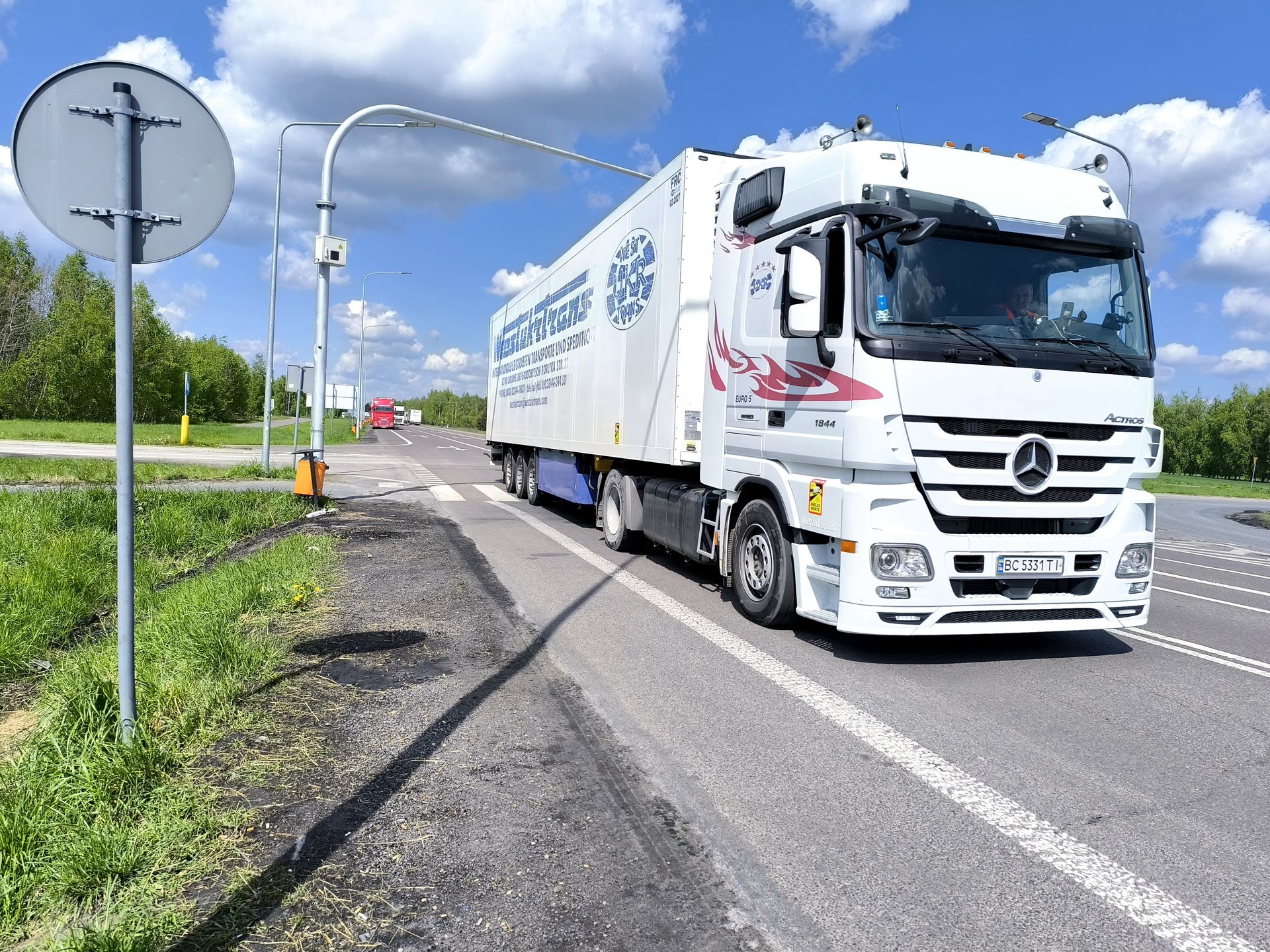 Okolice przejścia granicznego w Dorohusku