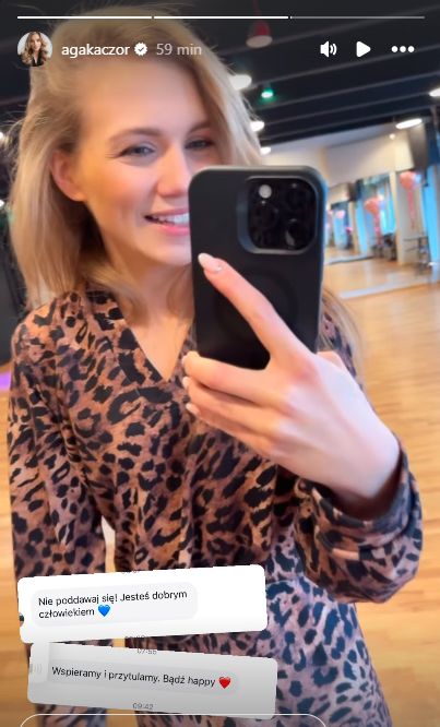 Agnieszka Kaczorowska zwróciła się do obserwujących