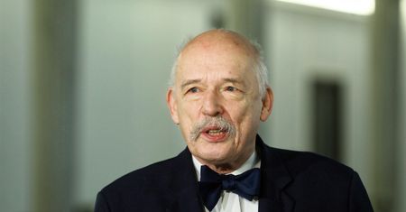 Masakra w Buczy. Kremlowskie media cytują Janusza Korwin-Mikkego