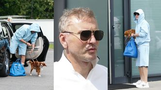 ODMIENIONY po liftingu za 150 tys. zł Krzysztof Gojdź wypakowuje pieska oraz wartą krocie torbę z maybacha