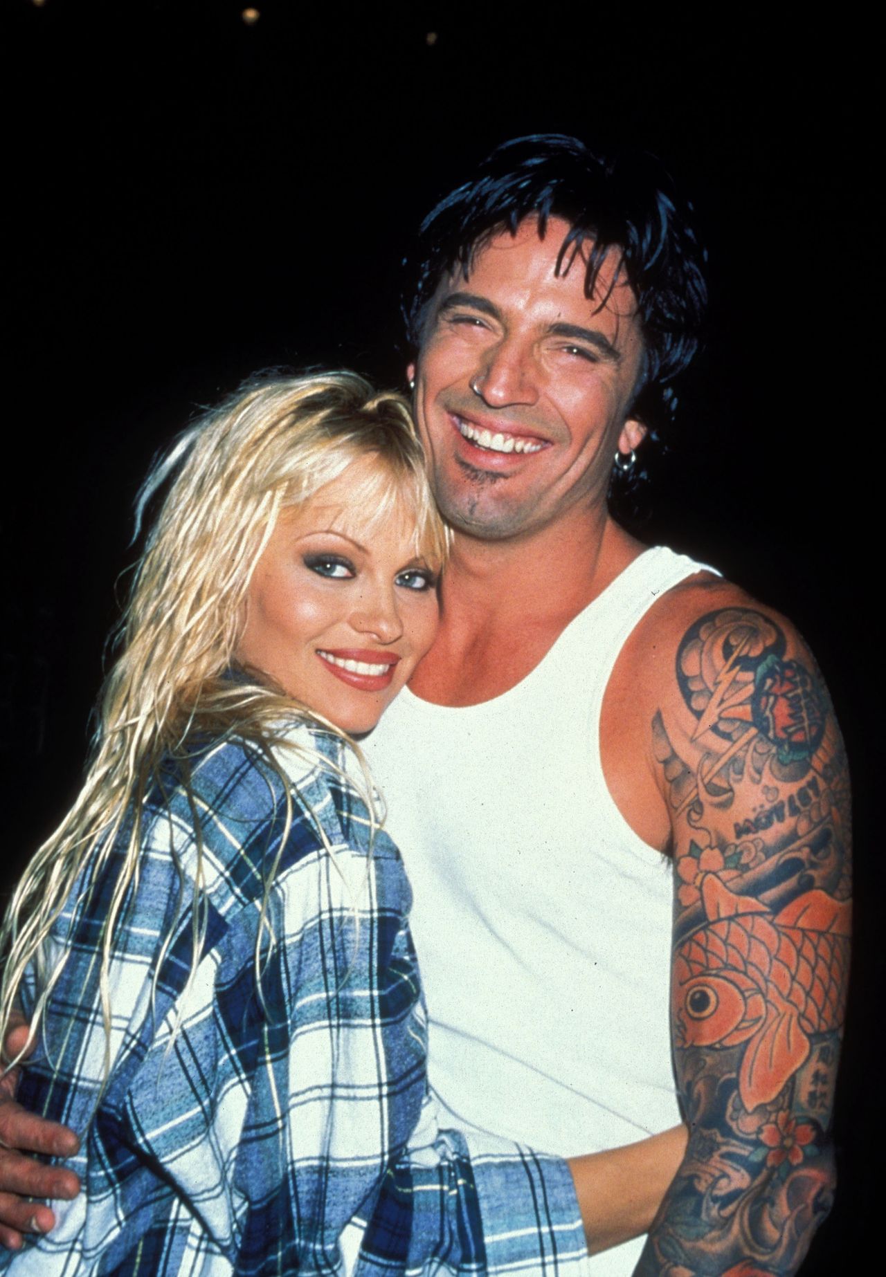 Pamela Anderson i Tommy Lee w 1996 roku