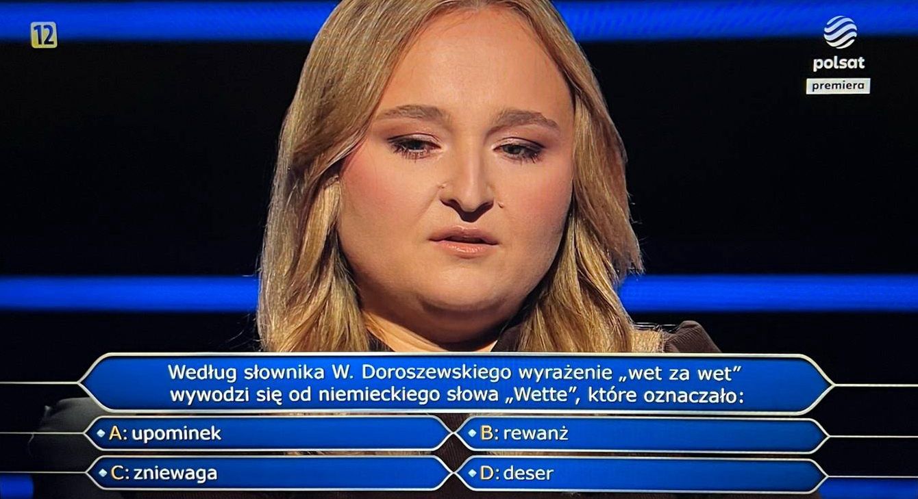 Uczestniczka "Milionerów"