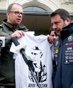 Spięcie prezydenta Przemyśla z Salvinim. Chciał mu dać koszulkę z Putinem