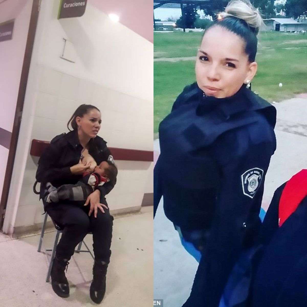 Policjantka na służbie wyciągnęła pierś i nakarmiła obce dziecko w szpitalu