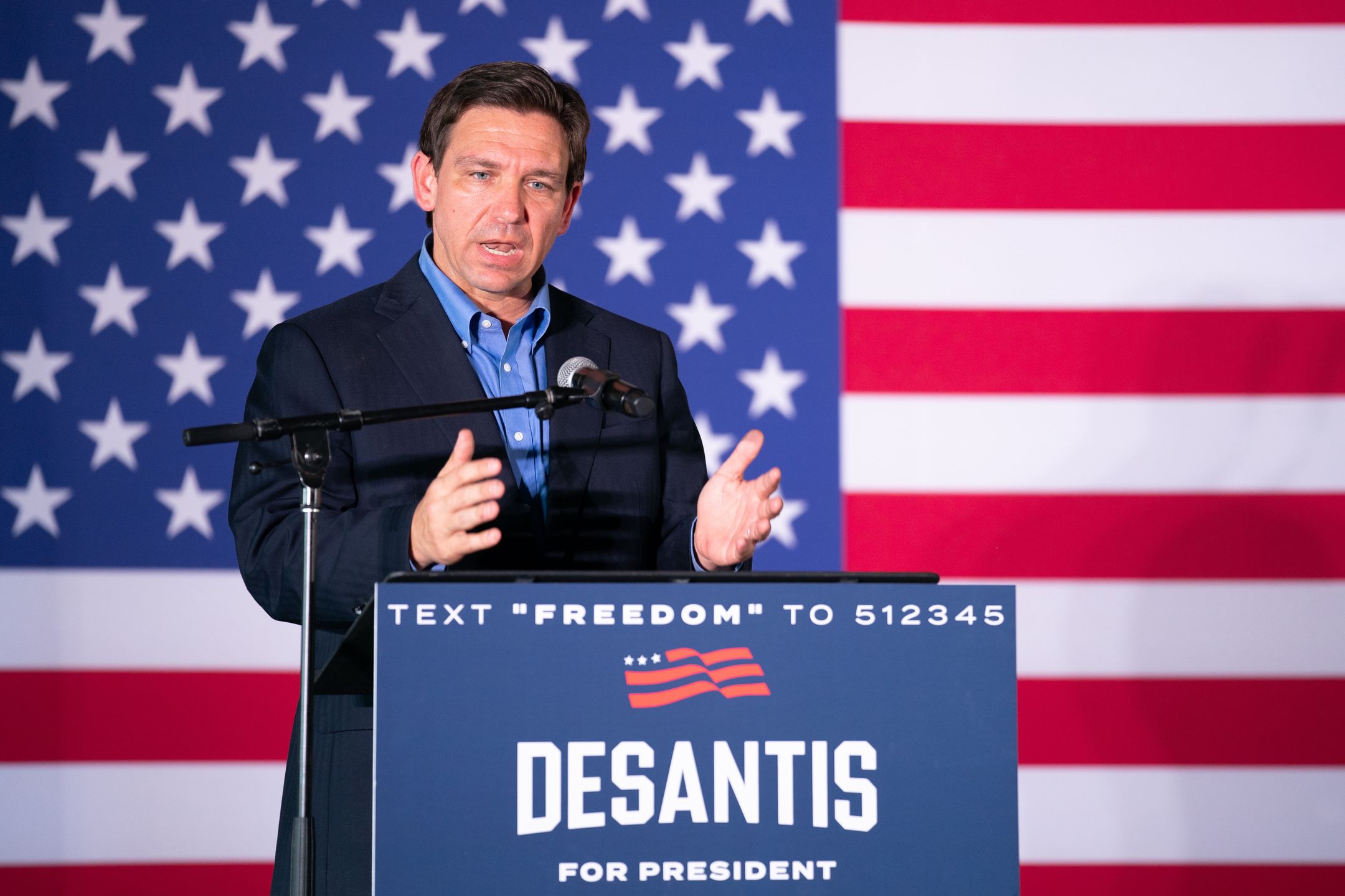 Ron DeSantis , gubernator Florydy. Konkurent Trumpa w walce o prezydencką nominację Partii Republikańskiej