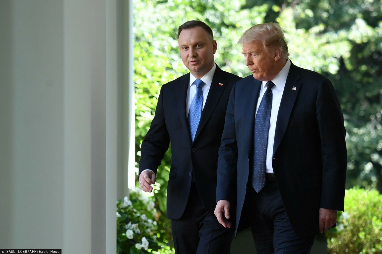 Andrzej Duda i Donald Trump