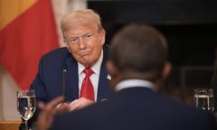 Wpadka Trumpa. Zachwycił się językiem prezydenta Liberii