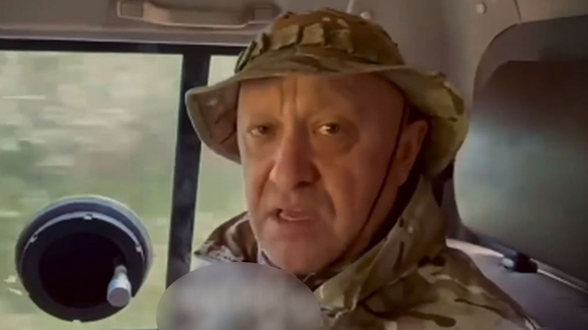 Kadr z nagrania, które ma sugerować, że Prigożyn nie zginął.