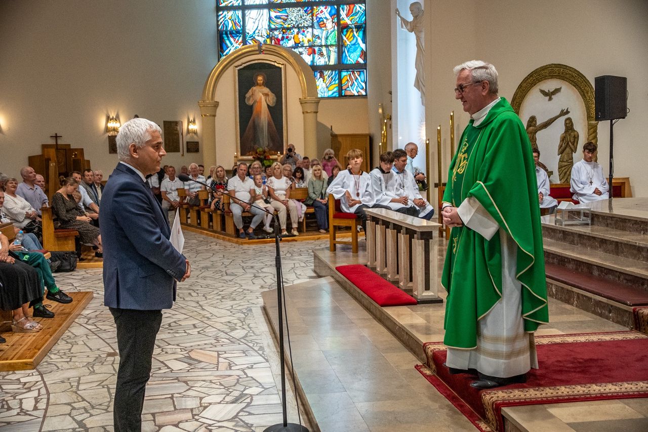 Msza św. dziękczynna ks. Stanisława Oracza w parafii w Pile