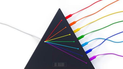 Hub USB Spectrus jak z okładki płyty Pink Floyd 1